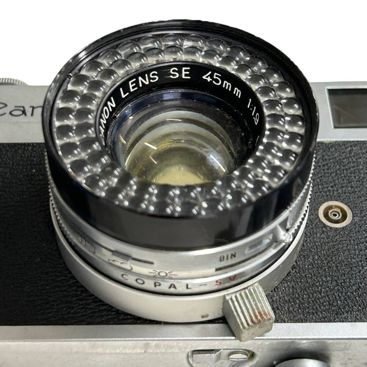 Canon キャノン canonet フィルムカメラ 一眼レフ レンズ 45ｍｍ 1：1.9 ヴィンテージ コレクション【中古】_画像5