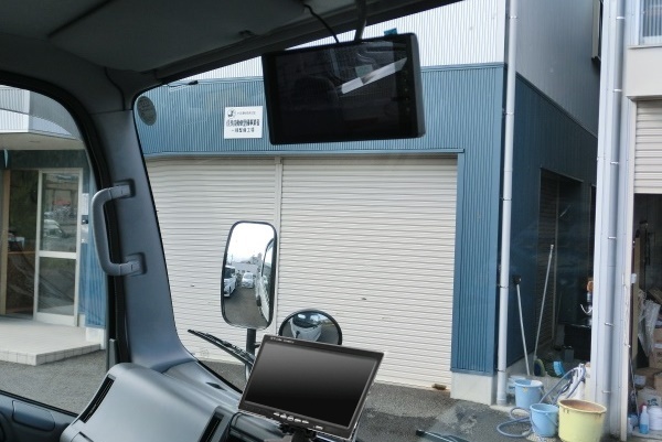  same day shipping truck monitor back camera set made in Japan liquid crystal adoption 9 -inch mirror monitor waterproof nighttime back camera 24V large car * bus * heavy equipment 