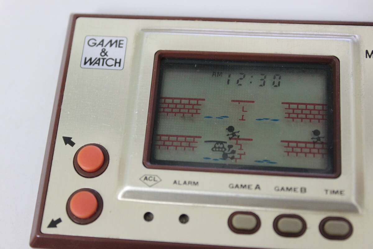0 б/у товар хранение товар рабочее состояние подтверждено nintendo Nintendo GAME WATCH MANHOLE Game & Watch канализационный люк retro игра / супер-скидка 1 иен старт 