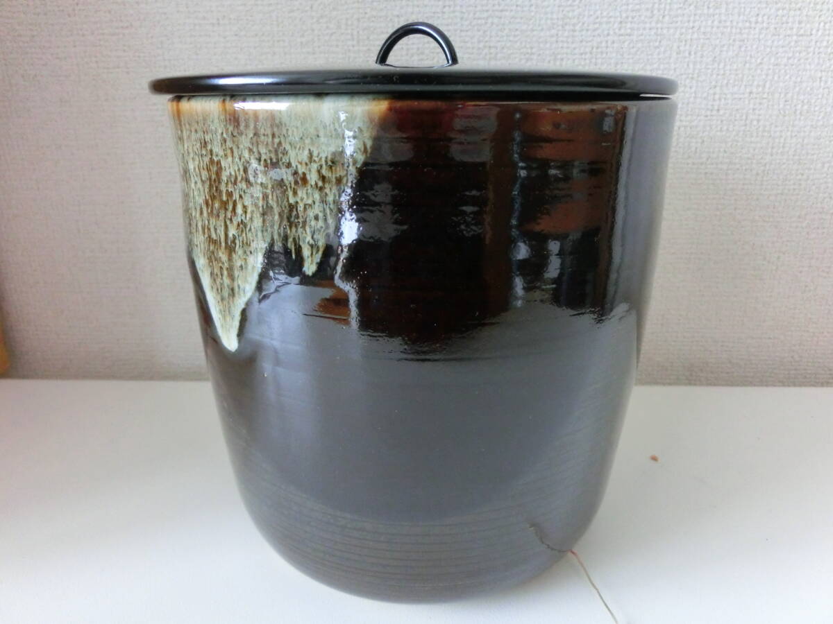 中古品 保管品 高取写 水指 阿漕窯 福森比路志 茶道具/激安1円スタートの画像5