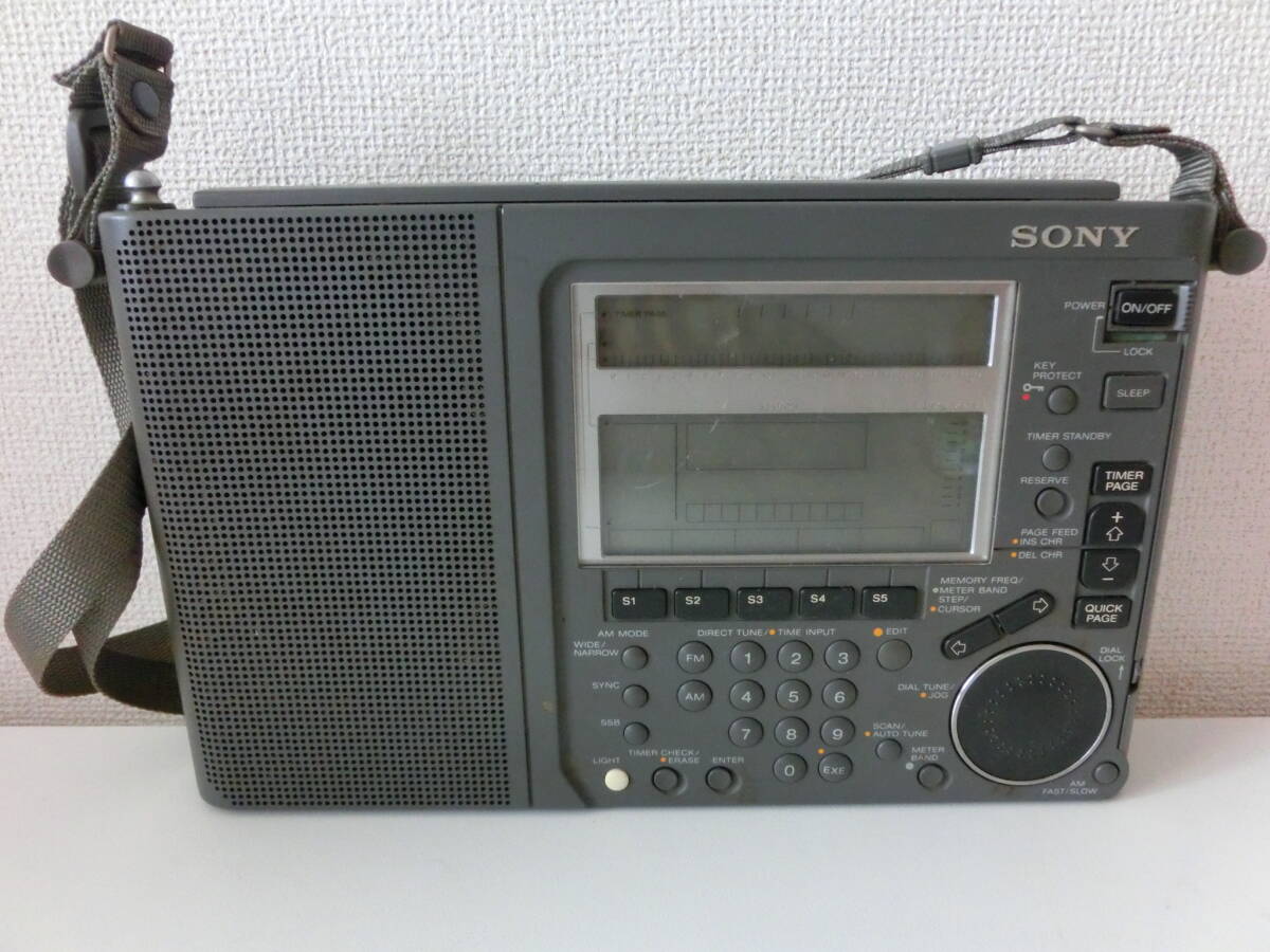 中古品 保管品 動作未確認 SONY ソニー ワールドバンドラジオ BCLラジオ ICF-SW77/激安1円スタート