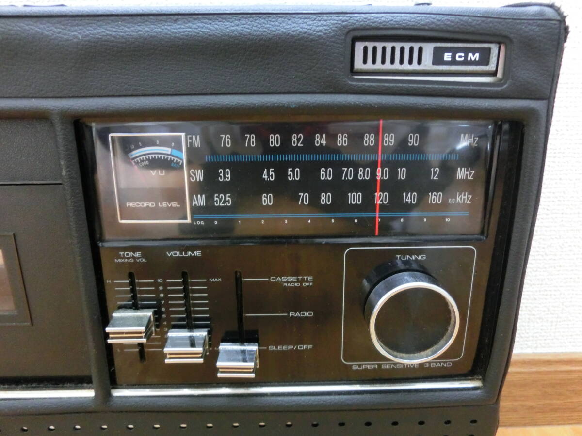 中古品 保管品 動作未確認 AIWA アイワ カセットラジオレコーダー ラジカセ ３バンド カバー付き TPR-210/激安1円スタートの画像3
