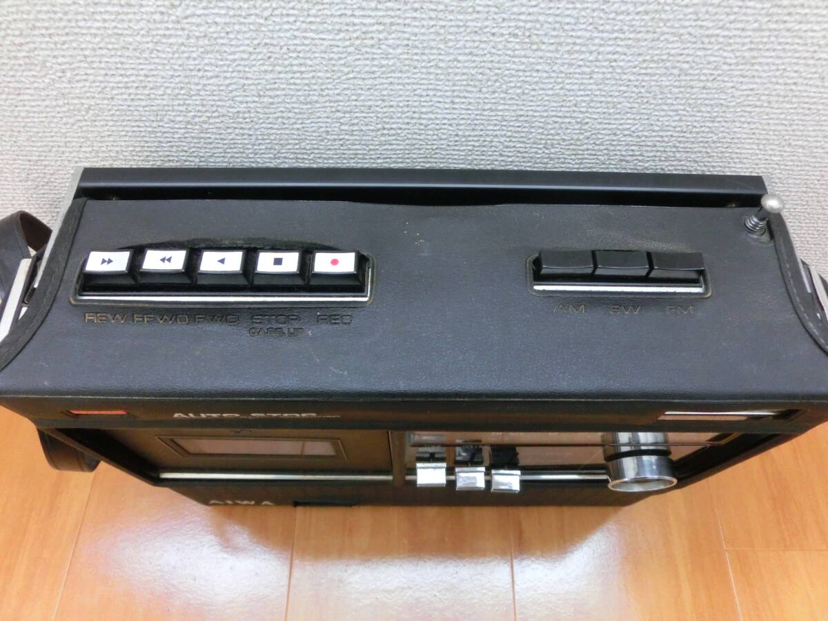 中古品 保管品 動作未確認 AIWA アイワ カセットラジオレコーダー ラジカセ ３バンド カバー付き TPR-210/激安1円スタートの画像5