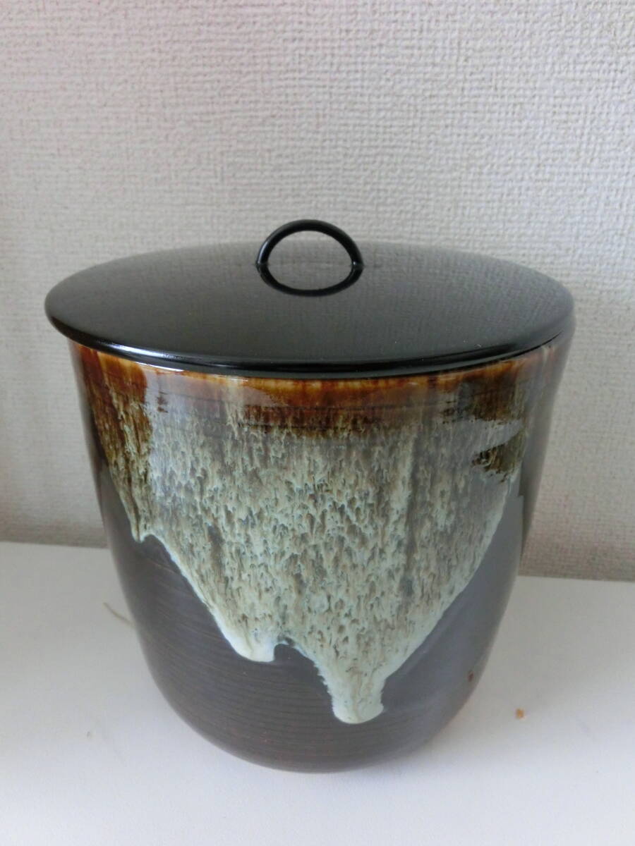 中古品 保管品 高取写 水指 阿漕窯 福森比路志 茶道具/激安1円スタートの画像3