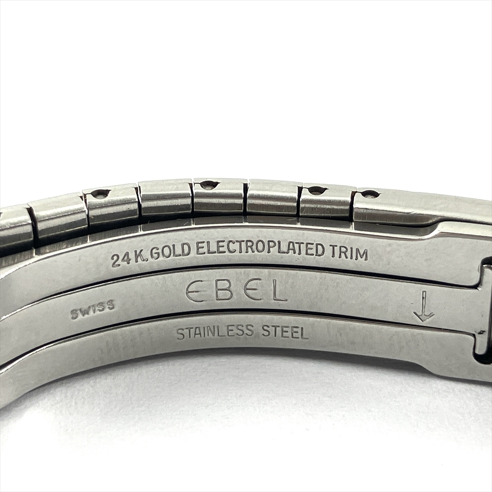 エベル EBEL 1057901 クラシックウェーブ 腕時計 ゴールド文字盤 SS GP K24 ステンレススチール ゴールド コンビカラー レディースの画像7