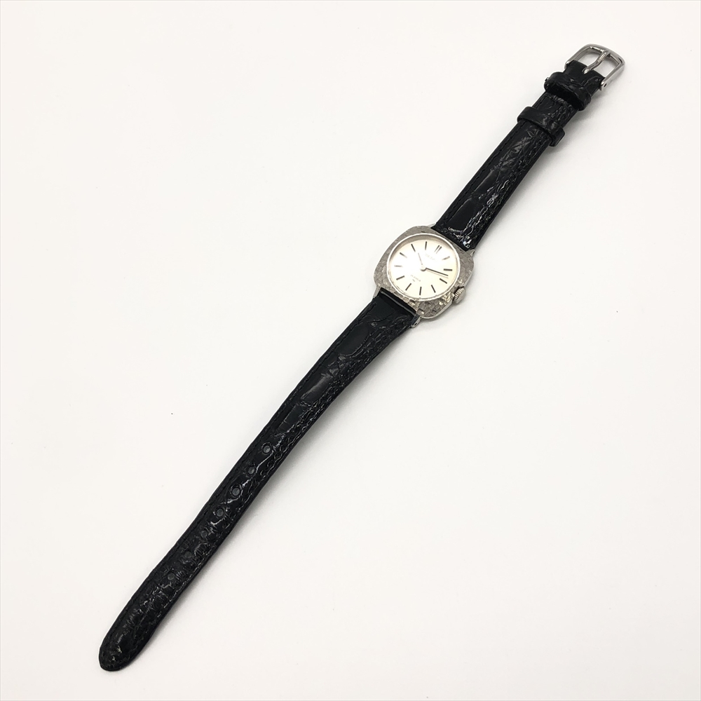 セイコー SEIKO 2559-3050 K14WG 腕時計 シルバー文字盤 槌目_画像5