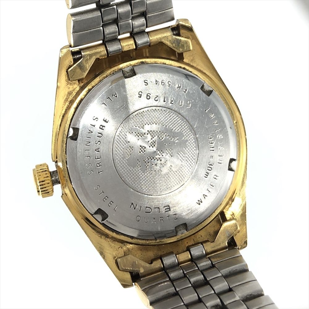 エルジン ELGIN メイプルリーフ 金貨 腕時計 メンズの画像5