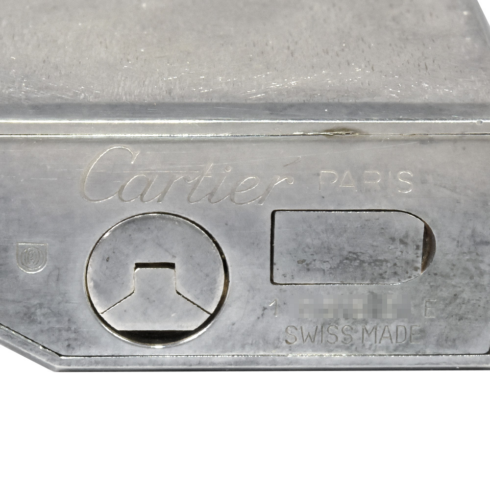 カルティエ Cartier ライター シルバー ガスライター ペンタゴン 着火未確認 喫煙具 ローラー_画像6