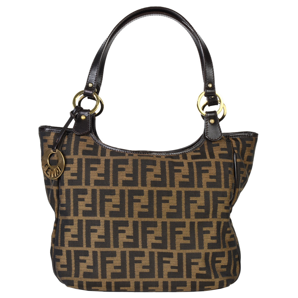 フェンディ FENDI ズッカ柄 ロゴ トートバッグ キャンバス フェンディ FENDI ズッカ柄 ロゴ トートバッグ キャンバス