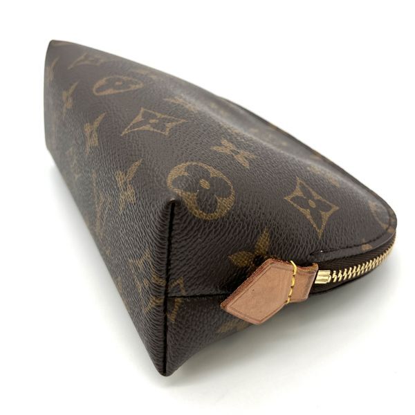 ルイヴィトン LOUIS VUITTON ポシェット コスメティック PM ポーチ モノグラム キャンバス M47515 ブラウン ゴールド金具_画像4