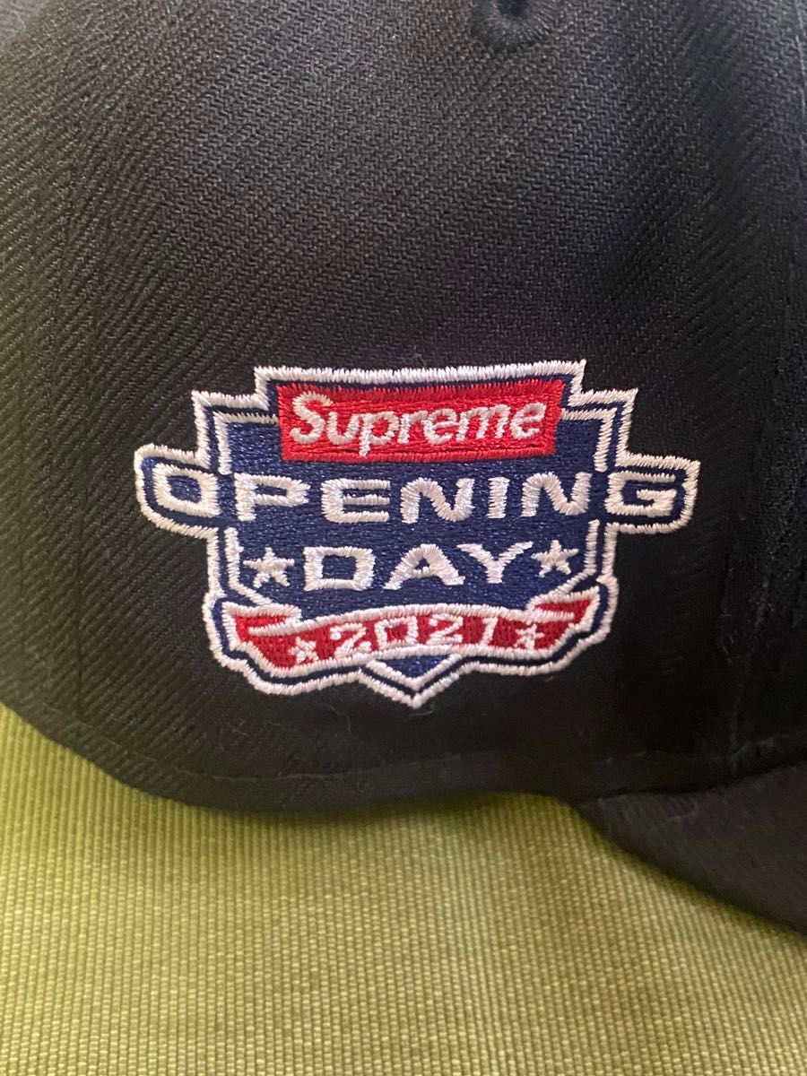 Supreme New Era キャップ 7 1/2 帽子 No Comp Box Logo ロゴ ブラック