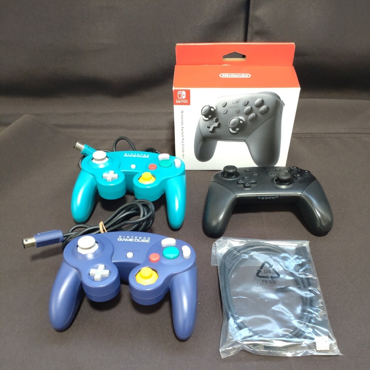 Nintendo controller 3 point set SwitchPro controller GAMECUBE controller 2 point USED goods present condition delivery Game Cube switch nintendo 