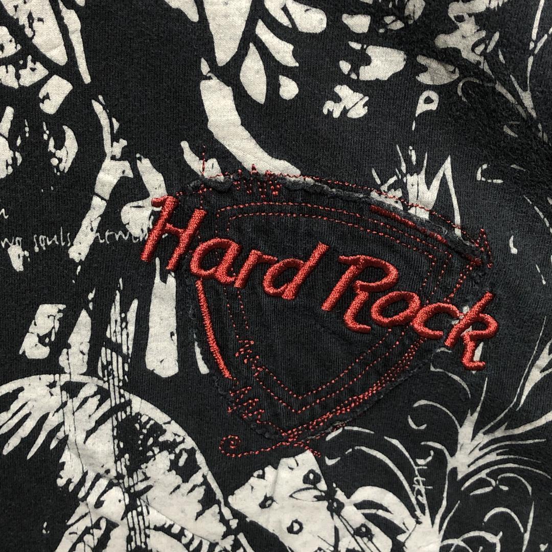 Hard Rock Cafe ハードロックカフェ ギター イーグル ビッグプリント 刺繍 黒 XL Tシャツ 90s_画像6