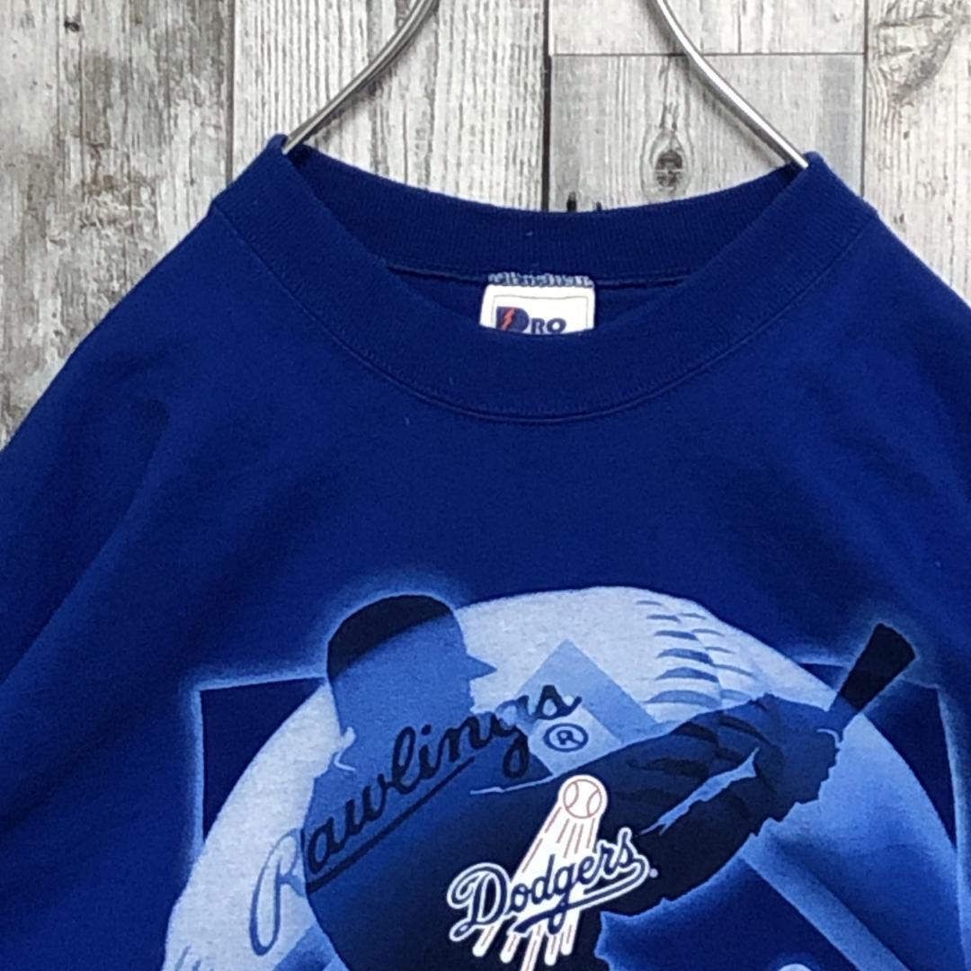 【USA製】MLBドジャース PROPLAYER ビッグロゴ ビッグプリント 2XL Tシャツ 大きいサイズ ビッグサイズ 90s Y2K_画像8