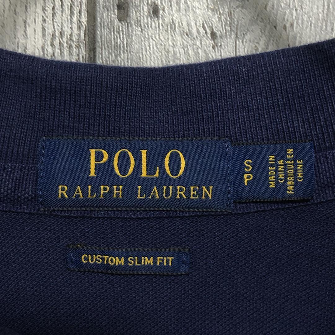 【美品】POLO RALPH LAUREN ポロラルフローレン 全刺繍 バック刺繍 ビッグロゴ 半袖ポロシャツ_画像4