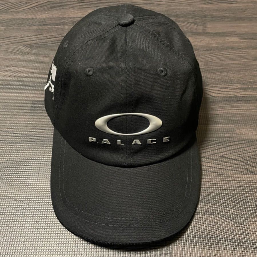 23SS PALACE × OAKLEY 6-Panel Cap Black / Silver パレス オークリー_画像2