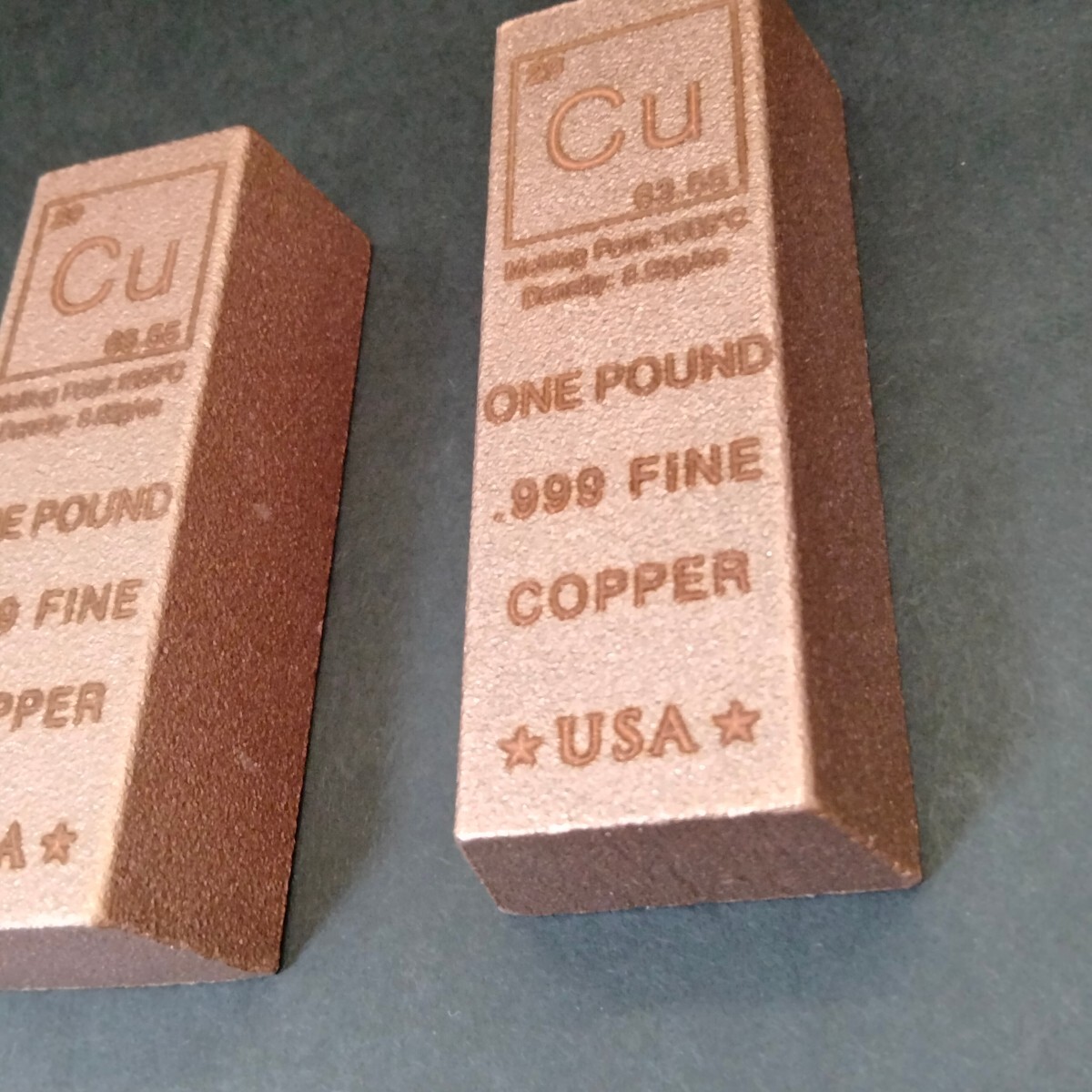 純銅インゴット（純度99.9%）1ポンド 銅バー 銅インゴット銅の延べ棒の画像10