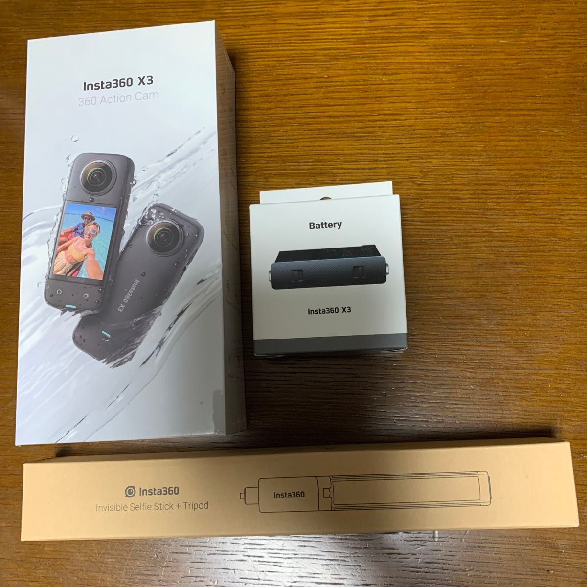 INSTA360 X3 360度カメラ 予備バッテリー/三脚セット