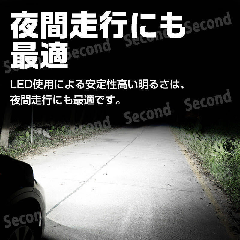 LED バルブ ホワイト フォグランプ ヘッドライト 7600lm 6000K 3800lm H8 H9 H11 H16 LEDフォグランプ LEDヘッドライト 白 安心保証_画像3