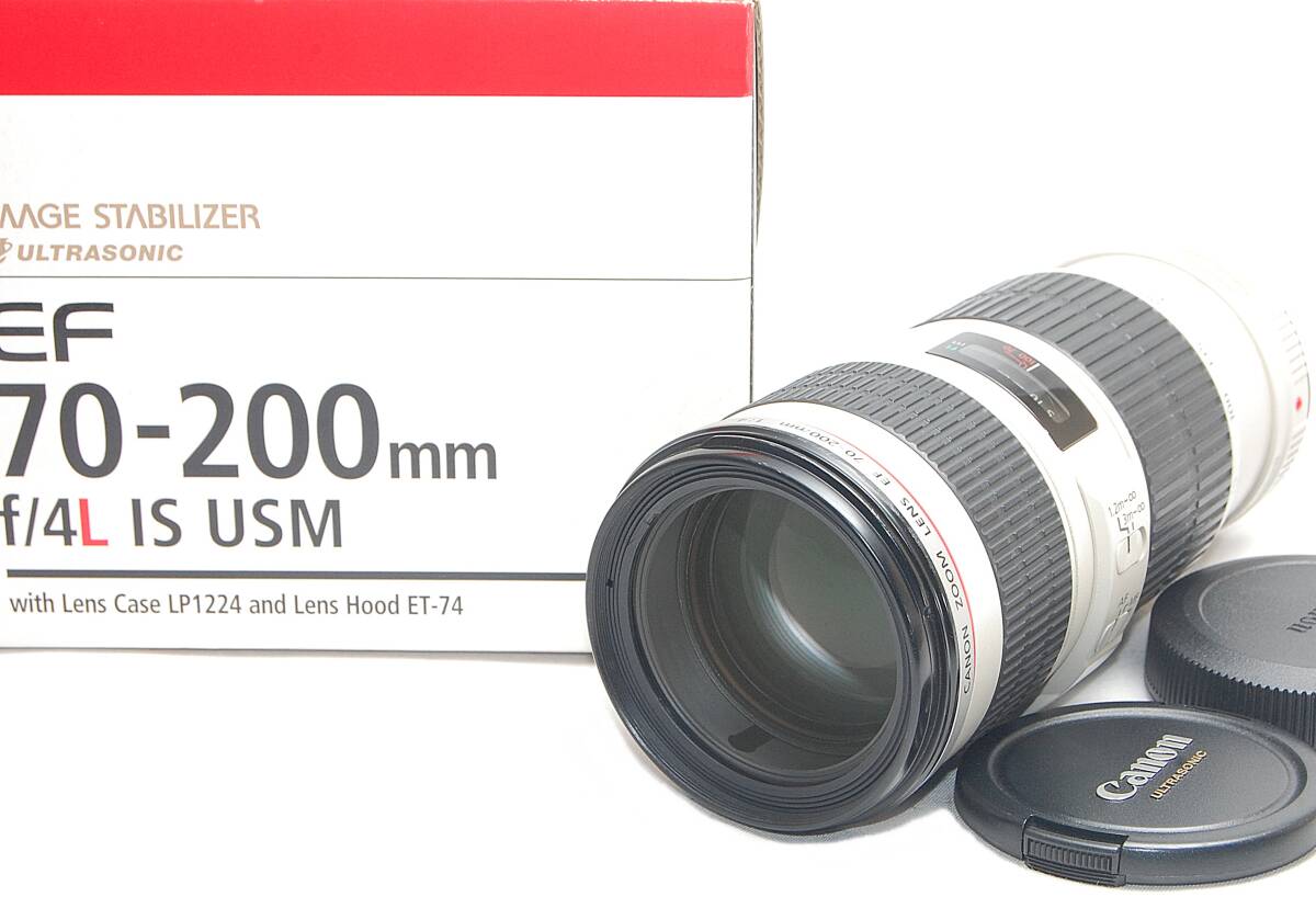 ◆カビやクモリなど一切なし!!◆Canon キャノン EF 70-200mm F4 L IS USM★最高級Lレンズ!!★元箱付き!!★の画像1