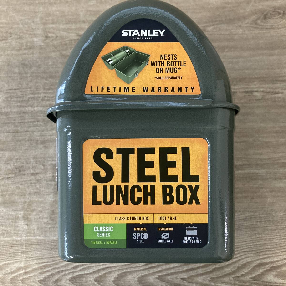  не использовался Stanley Classic ланч box емкость 9.4L STANLEY steel уличный место хранения bok скан ptmc02055579