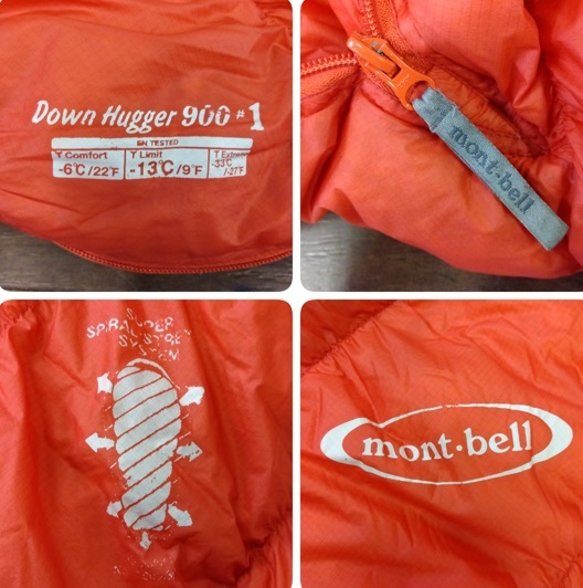 モンベル ダウンハガー 900 ＃1 ストリージ バッグ メッシュ 収納袋 付き マミー型 mont-bell 1121250 シュラフ 寝袋 キャンプ tmc02052555の画像3