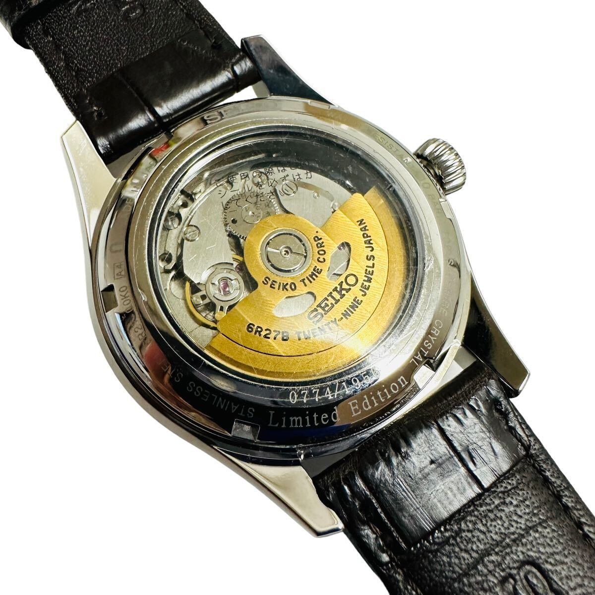 セイコー【SEIKO】60周年記念限定 プレサージュ SARW027 メンズ腕時計 裏スケ 自動巻き 6R27-00K0_画像6