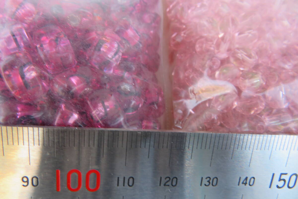 295☆未使用 チェコビーズ ビーズ BEADS 大量 2.3kg以上 ピンク 紫 赤の画像10