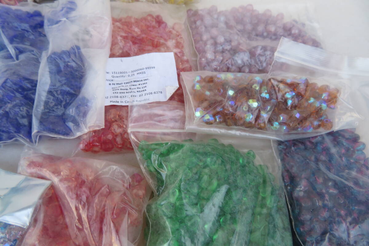 341* unused Czech beads beads BEADS large amount 3kg and more 