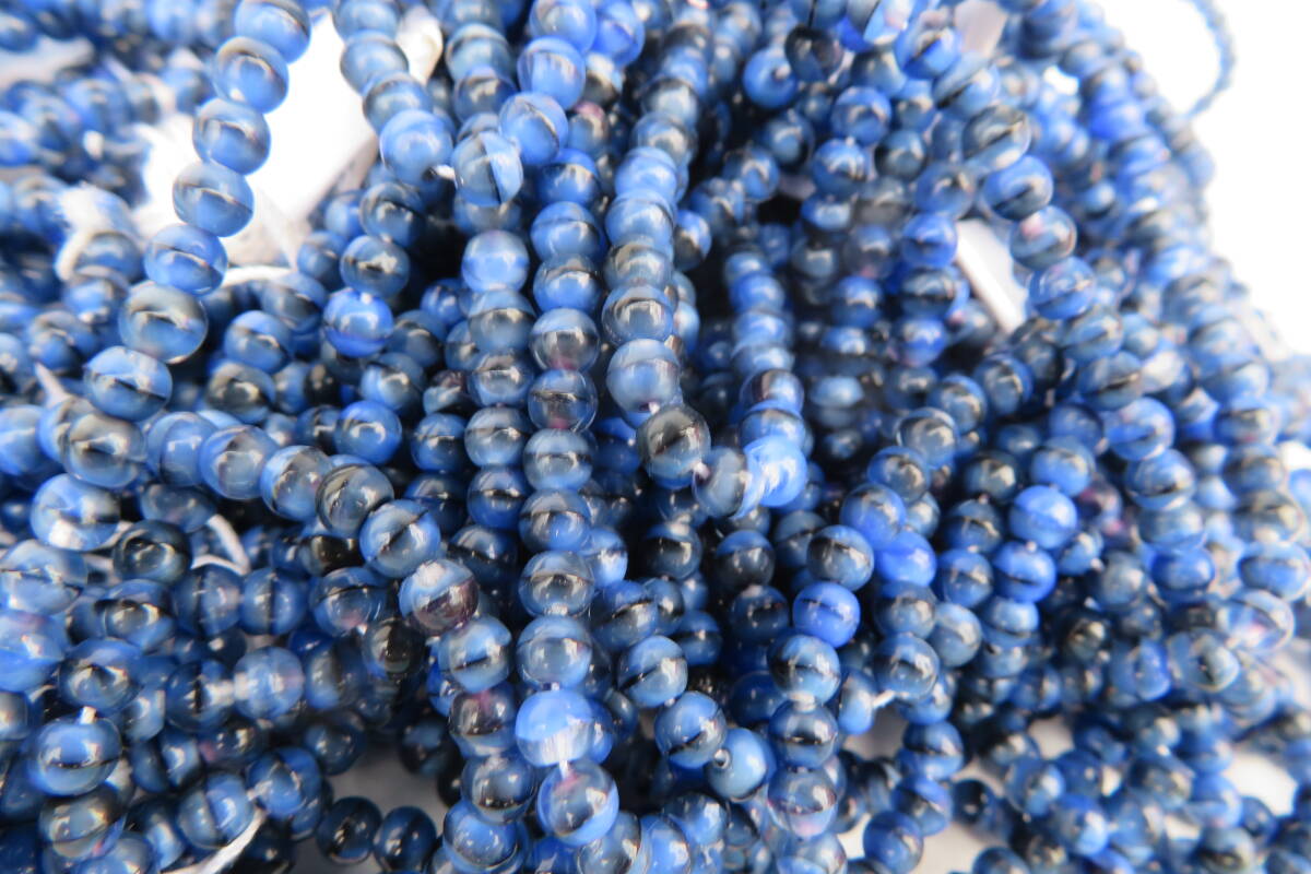 342☆未使用 チェコビーズ ブルー系 ビーズ BEADS 大量 2.5kg以上の画像6