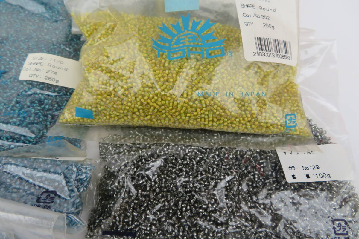 346☆未使用 TOHOビーズ チェコビーズ パール調 ビーズ BEADS 大量 3.2kg以上の画像3