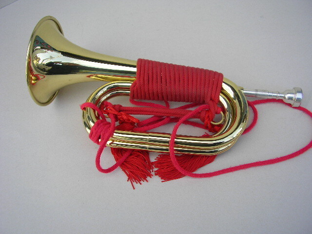 *MAXTONE Mac Stone signal trumpet .. trumpet . army trumpet 
