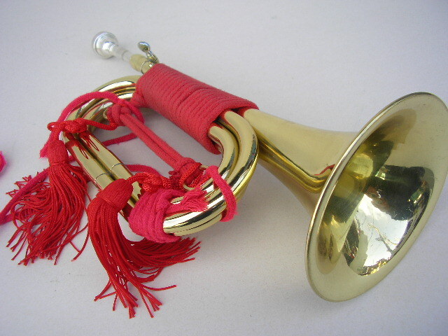 *MAXTONE Mac Stone signal trumpet .. trumpet . army trumpet 