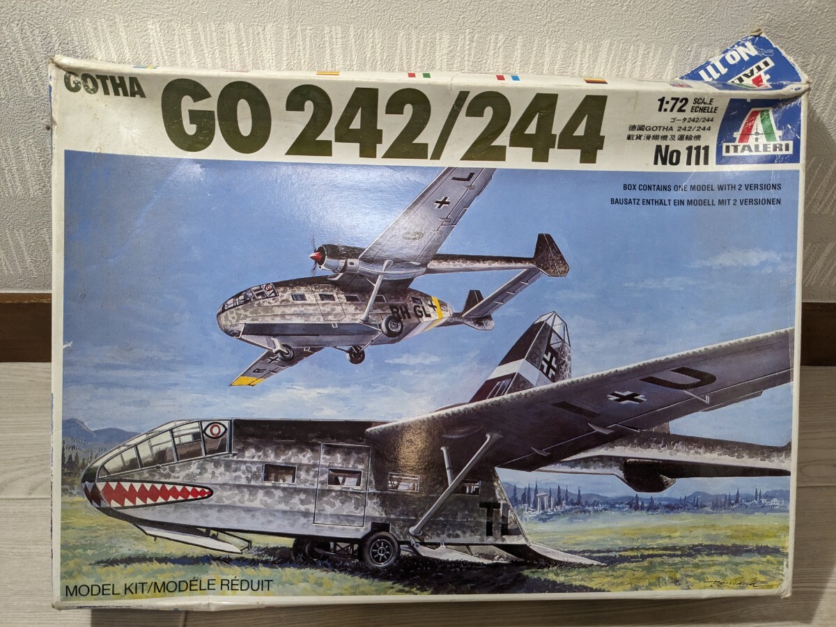 【F652】【未組立】 ITALERI イタレリ 1/72 GOHTA GO242/244 ゴータ 242/244 No111_画像2