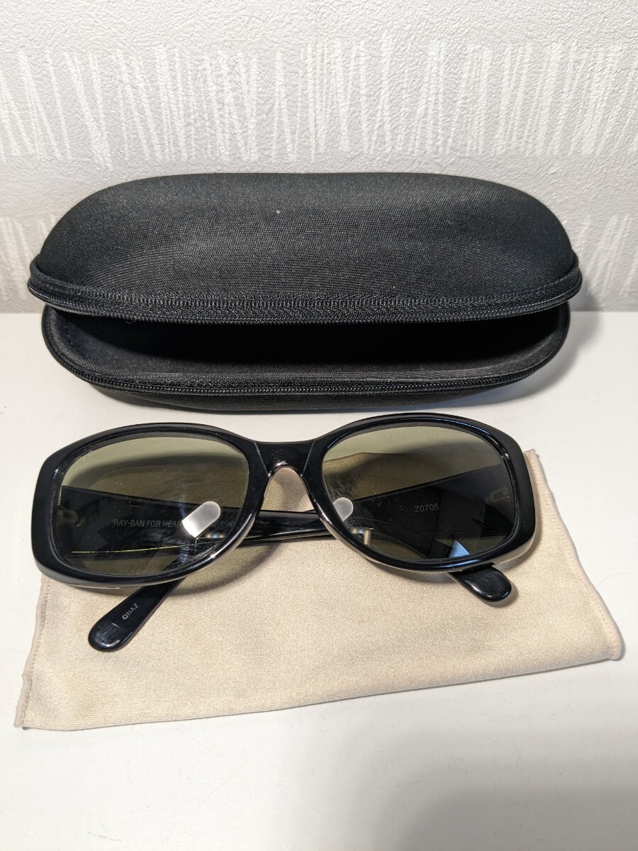 【F298】 RAY-BAN レイバン FOR HEARTYDAY AMWAY Z0705 サングラス ブラック_画像1