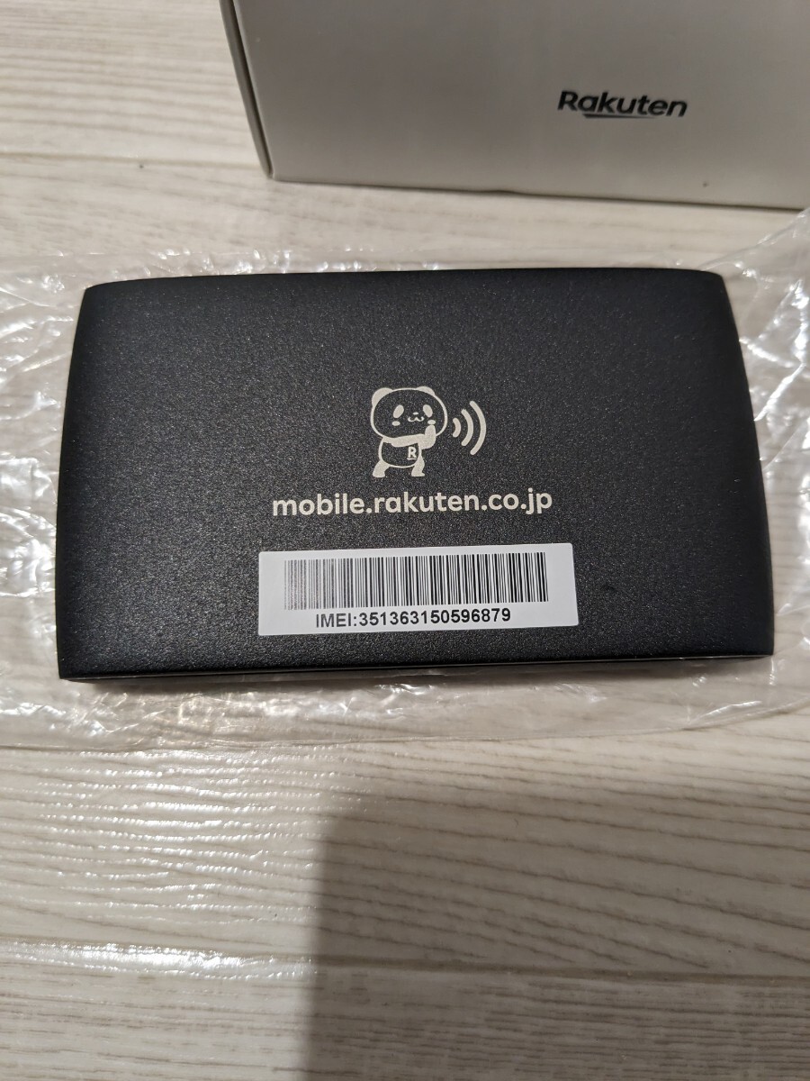 【F303】【未使用】 Rakuten WiFi Pocket 2B mobile ZR02M モバイル ポケット ルーター 楽天モバイル ネットワーク判定OK ブラック 黒の画像2