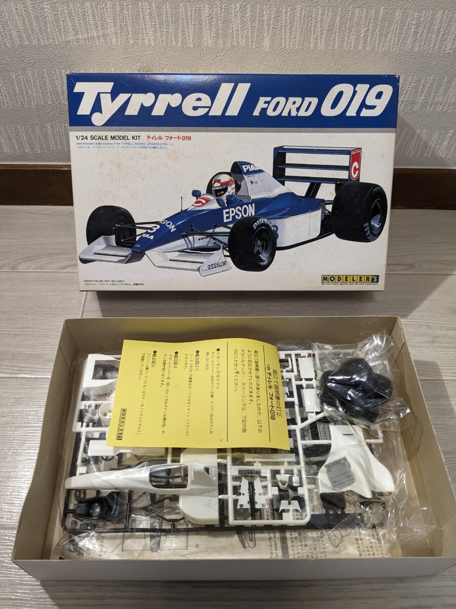 【F511】【未組立】 MODELERS モデラーズ Tyrrell FORD 019 ティレル フォード 019 1/24の画像1
