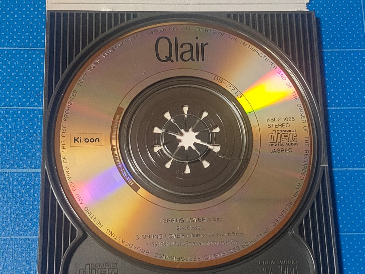 [廃盤希少CD] 8cm シングル Qlair(クレア) SPRING LOVER大作戦 盤面美品/再生確認済/SRD2-1003/今井佐知子・井ノ部裕子・吉田亜紀/乙女塾/_画像4