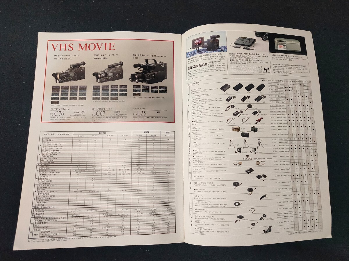 [カタログ ] SHARP (シャープ) 1989年12月 ビデオ総合カタログ/VC-S800/VC-S700/VC-FX61/VC-HS1/VC-S500/VC-F410/VC-F400/VC-M100/VL-C870/_画像7