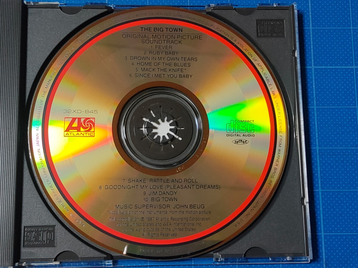 [映画音楽CD] 映画「ビッグタウン」 オリジナル・サウンドトラック 帯付き 盤面美品/32XD-845/旧規格盤/マット・ディロン/ダイアン・レイン_画像4