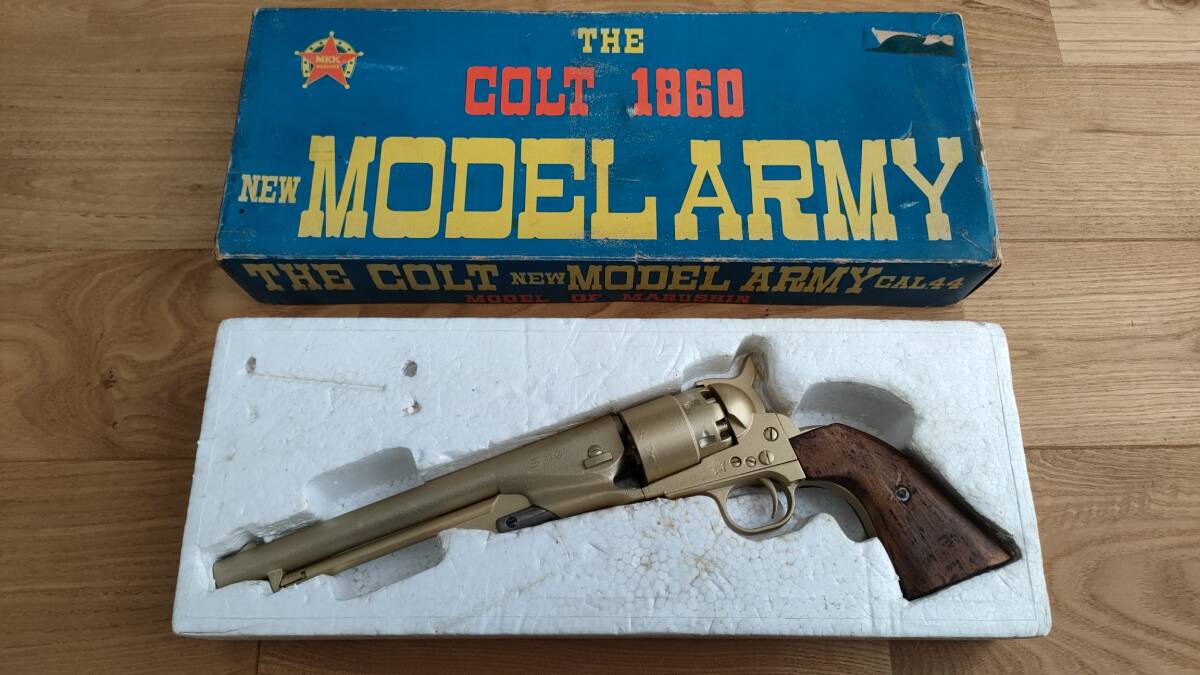 COLT NEW MODEL ARMY 1860 CAL.44 RMI コルト ニューモデル アーミー マルシン モデルガン SMG【ジャンク品】の画像1