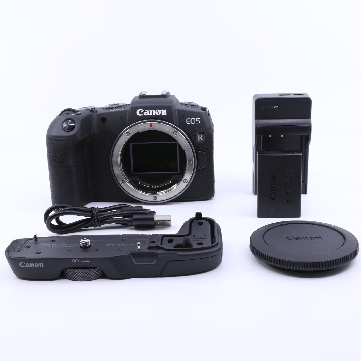 <ほぼ新品> Canon ミラーレス一眼カメラ EOS RP + EG-E1 シャッター回数≦1000枚以下
