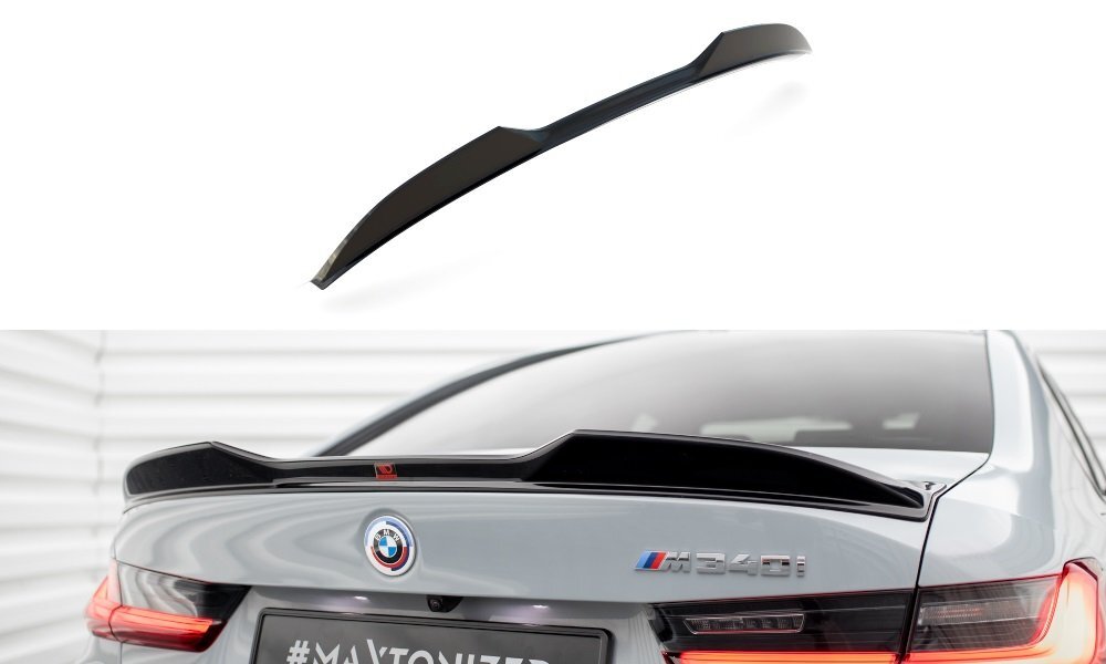 BMW 3シリーズ G20 セダン Mスポーツ/M340i '22～ ABS製 リア/リヤ トランクスポイラーキャップ ウイング ルーフ エアロ カスタム 未使用品_画像1