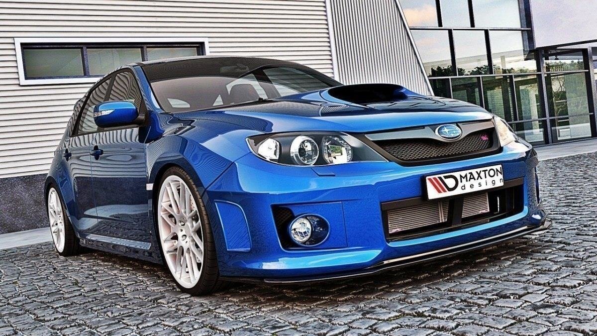 スバル インプレッサ WRX STI GRB/GRF ハッチバック 後期 '10～'14 社外品 ABS製 フロントスプリッター スカート/スポイラー/リップ 未使用_画像1