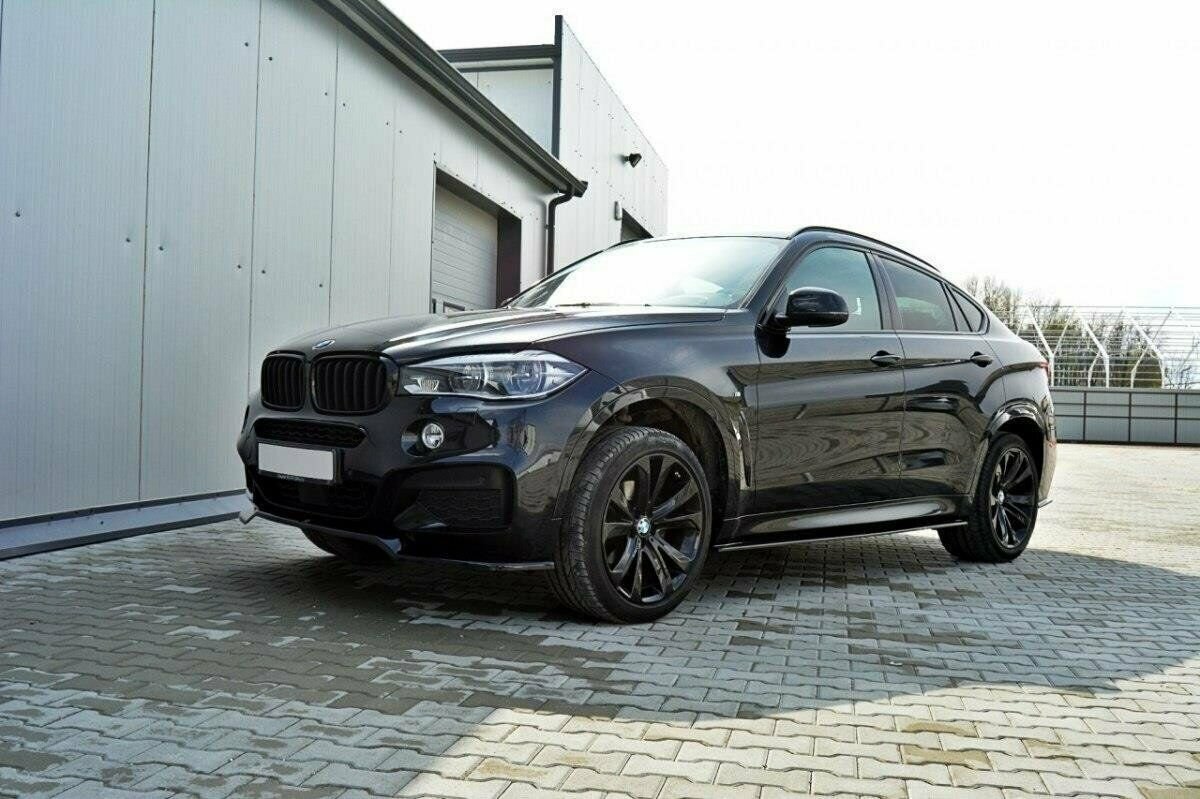 BMW X6 F16 Mスポーツ用 '14～'19 ABS製 フロントリップ/スポイラー サイドスカート リアディフューザー/スプリッター セット 未使用品 V.1_画像7