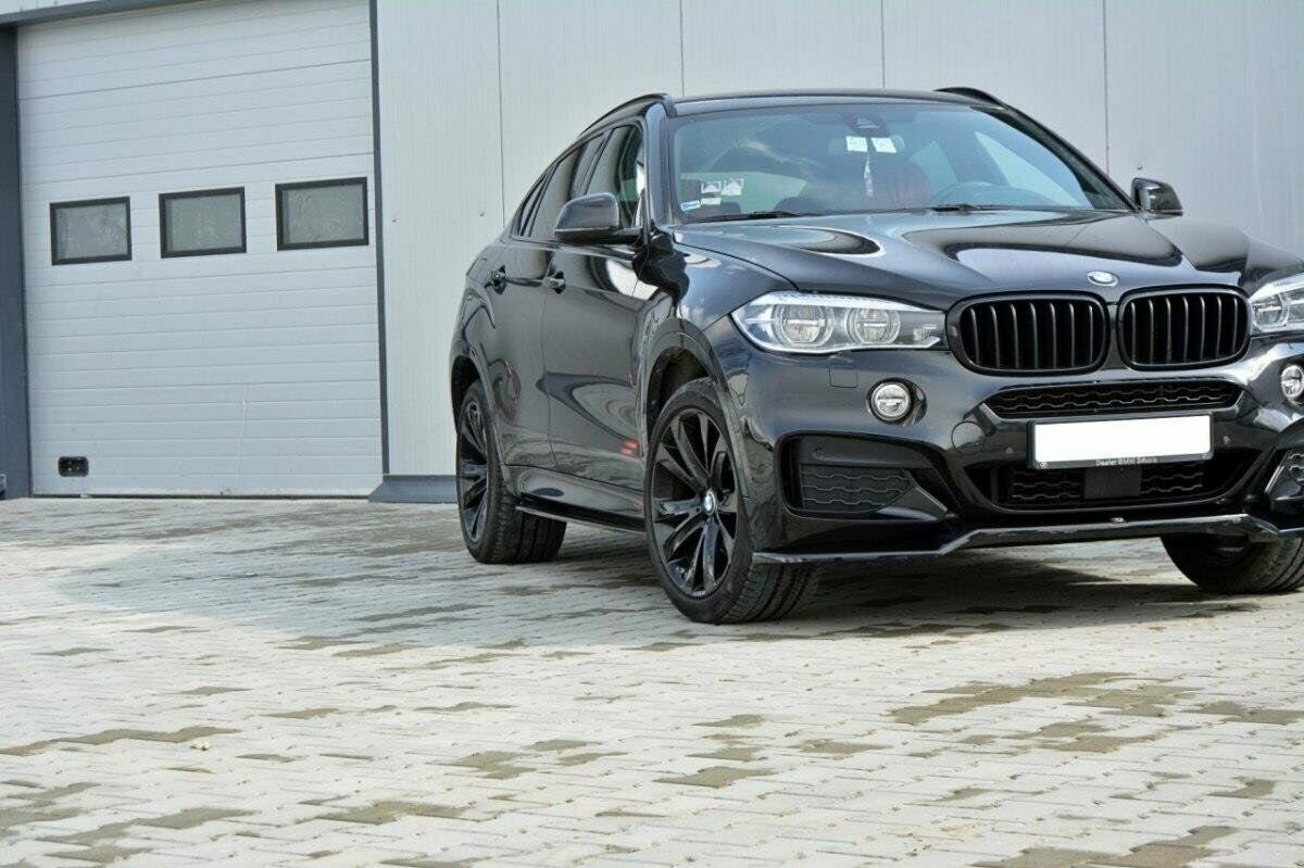 BMW X6 F16 Mスポーツ用 '14～'19 ABS製 フロントリップ/スポイラー サイドスカート リアディフューザー/スプリッター セット 未使用品 V.1_画像5