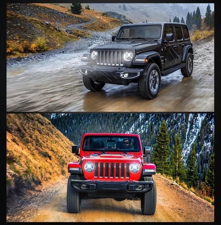 ジープ/Jeep ラングラーアンリミテッド ルビコン JL '19～ 社外品 フルLED ヘッドライト/ランプ DRL/デイライト付き 左右セット 未使用品_画像10