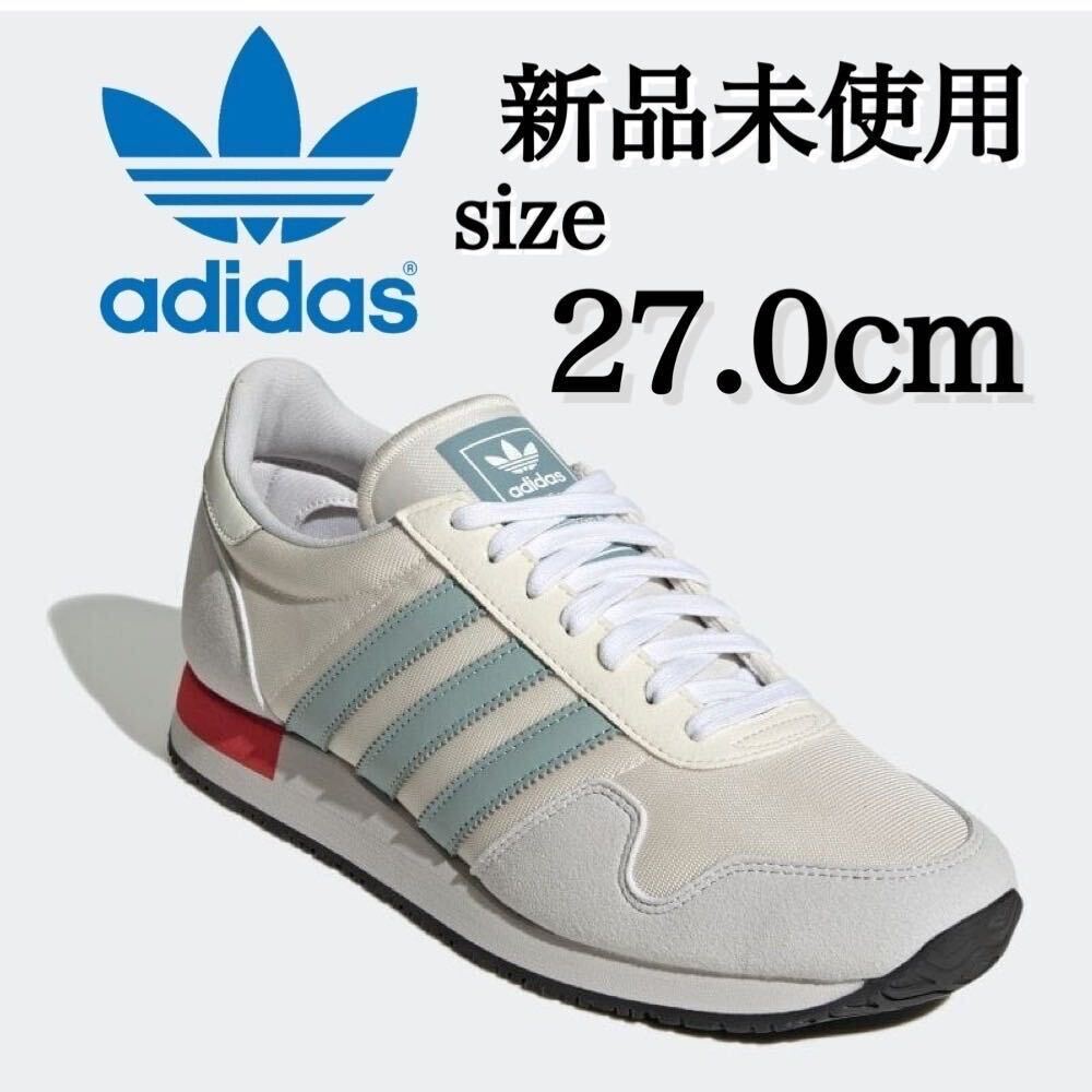 新品未使用 adidas Originals 27.0cm アディダス オリジナルス USA 84 スニーカー シューズ ローテク スエード 3ストライプ 箱有り 正規品の画像1