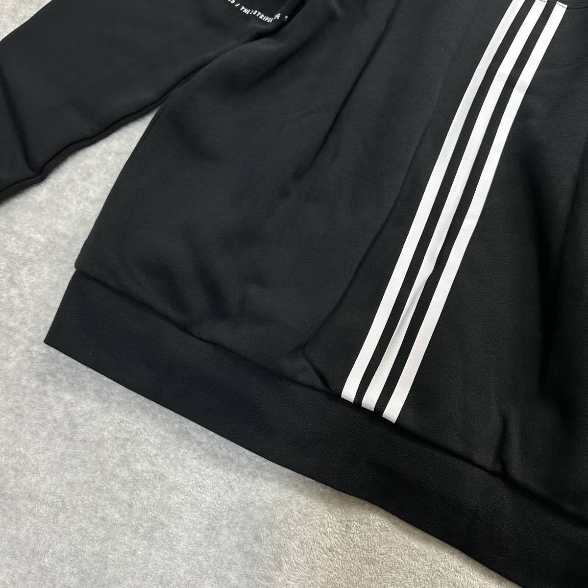 新品未使用 adidas L アディダス セットアップ スウェット 上下 パーカー ジョガーパンツ 3ストライプ 裏起毛 人気モデル 定番 正規品