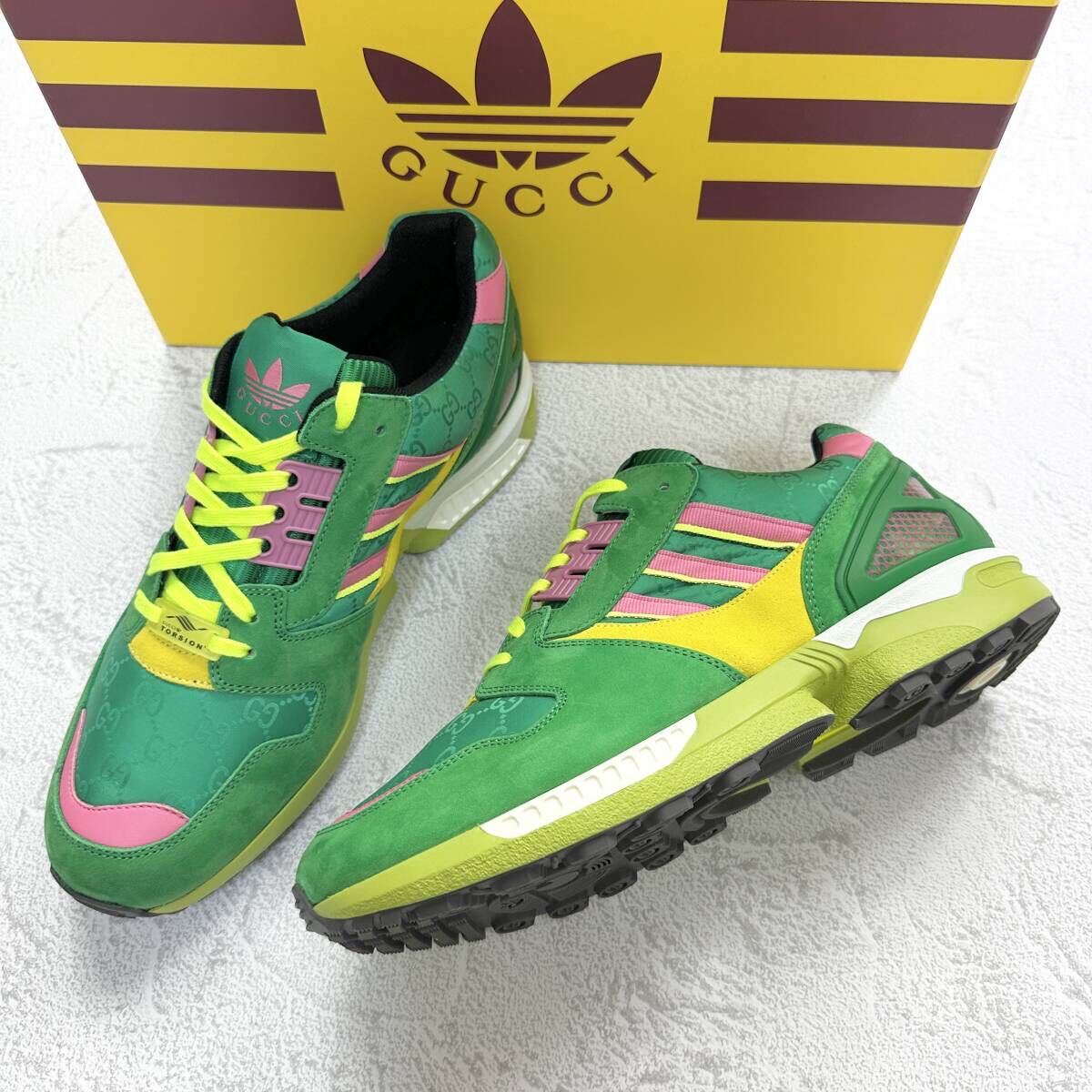 27.5cm 新品未使用 GUCCI adidas Originals ZX8000 グッチ アディダス オリジナルス スニーカー シューズ コラボ レア 完売品 正規品 UK9